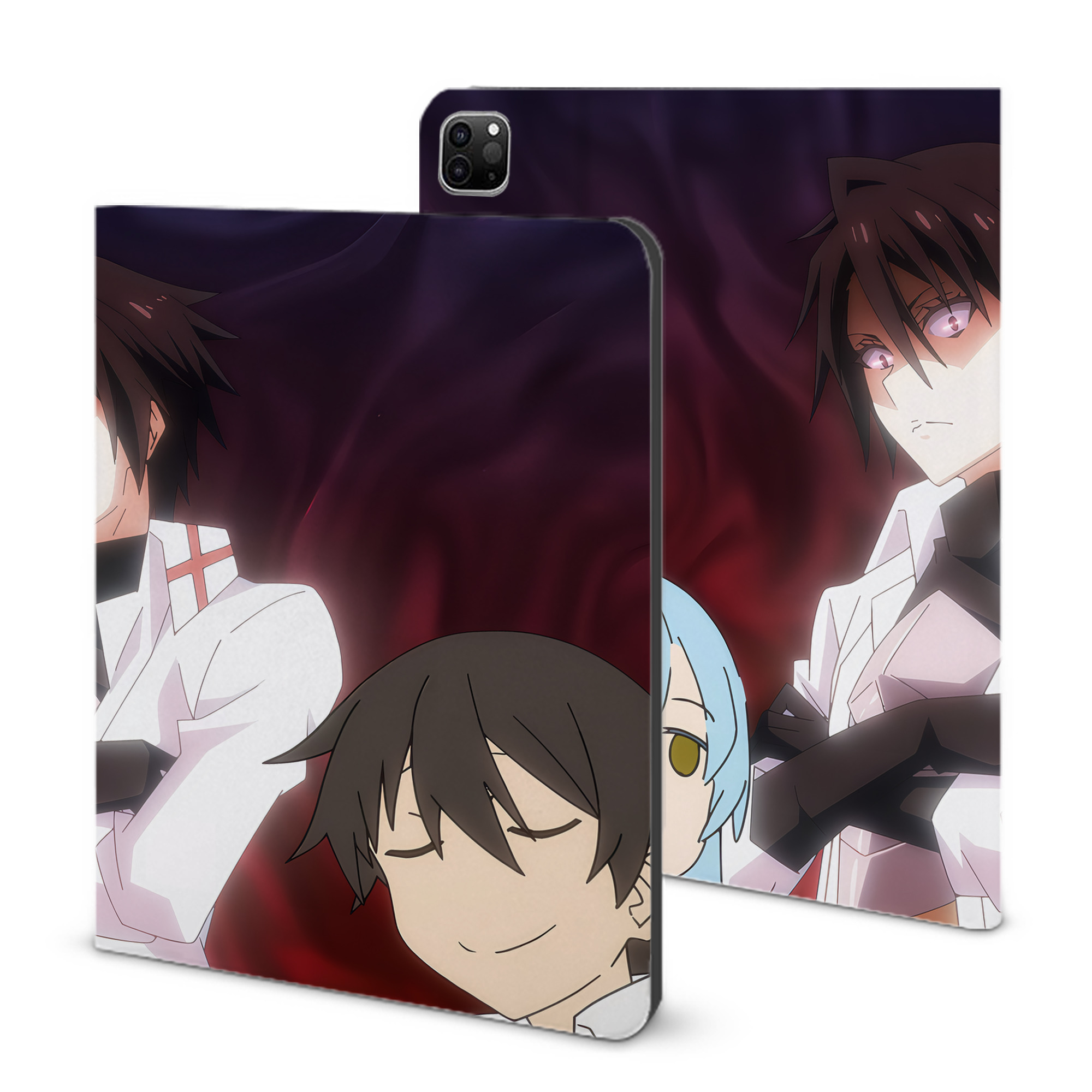 （画像用） 転スラ Regarding Reincarnated to Slime IPad ケース ブック型 PUレザー TPU 耐衝撃 軽量 薄型 ペン収納なし 全面保護 IPad 各モデル対応